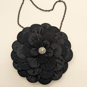 Jacques vert navy flower clutch